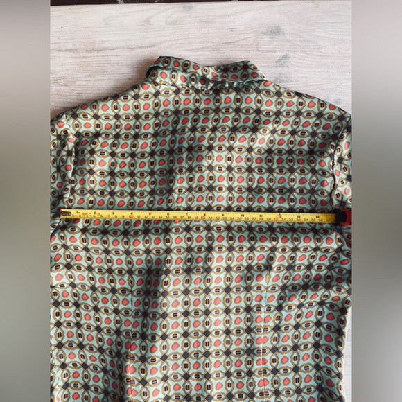 Original Penguin, silk blouse, ruffle party vibes, Sm., good condition - Picture 4 of 8